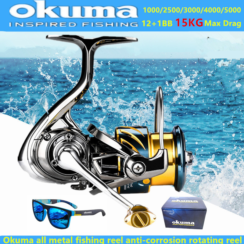 Shimano Reel Stradic - Okuma Volledig Metalen Visserijmolen 12+1BB15KG Max